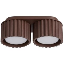 Sollux Lighting Aura Deckenlampe 2x10 W braun SL.2427