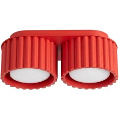 Sollux Lighting Aura Deckenlampe 2x10 W rot SL.2422