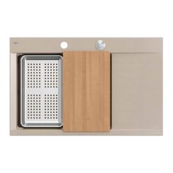 Quadron Josh GraniteQ-Spüle 78x50 cm beige HCQJ7850U2_BS_P2O