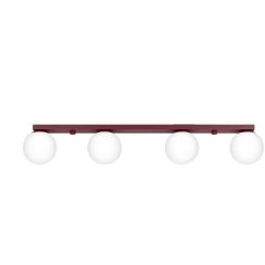 Sollux Lighting Deckenlampe 4x8 W burgund SL.2253