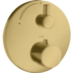 Axor Uno2 Duscharmatur Unterputz mit Thermostat gold 38700250