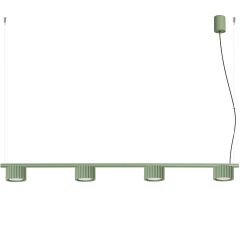 Sollux Lighting Aura Pendelleuchte 4x10 W grün SL.2706