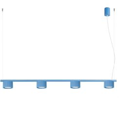 Sollux Lighting Aura Pendelleuchte 4x10 W blau SL.2710
