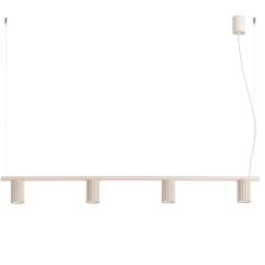 Sollux Lighting Karbon Pendelleuchte 4x10 W beige SL.2713