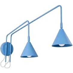 Sollux Lighting Nox Wandleuchte 2x10 W blau SL.2520