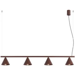 Sollux Lighting Nox Pendelleuchte 4x10 W braun SL.2564