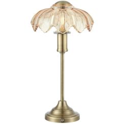 Markslöjd Kurage Tischlampe 1x2 W messing-bernstein 109319