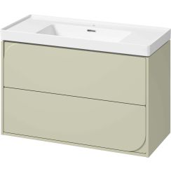 Set Badschrank Cersanit Crea II S1058–032, Waschbecken Cersanit Crea K114-018