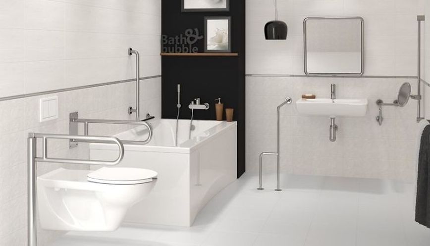 Badezimmer in behindertengerechter Wohnung